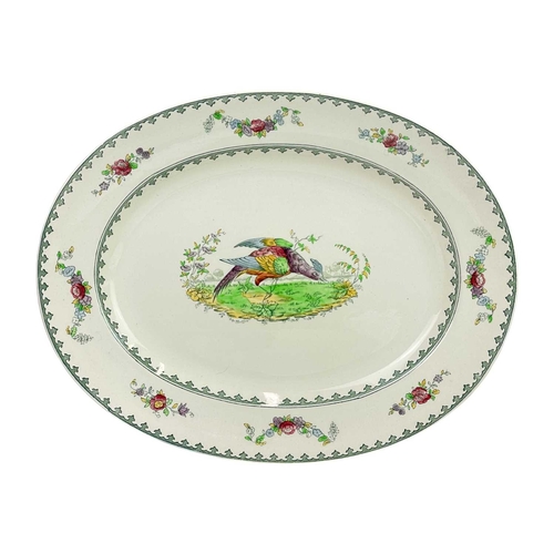 462 - A Copeland Spode Vienna Bird pattern part service. comprising; six dinner plates, five dessert plate... 