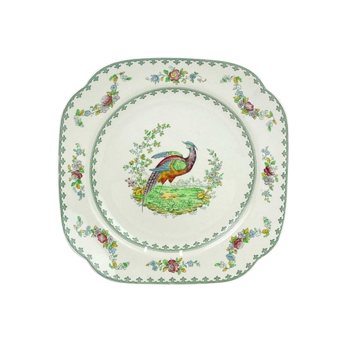 462 - A Copeland Spode Vienna Bird pattern part service. comprising; six dinner plates, five dessert plate... 