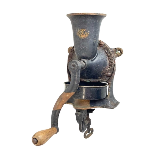 69 - A Spong No. 3 table mounted coffee grinder. Together with a Spong No. 633 bean slicer, a Spong No. 1... 