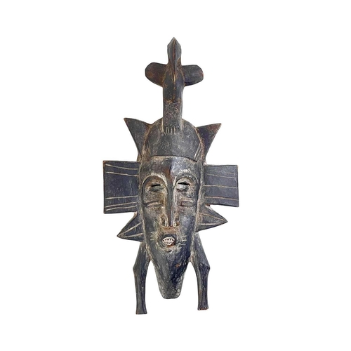 84 - An African tribal mask. Senufo, 1940's/50's, height 39cm.