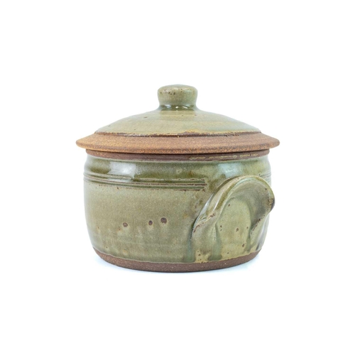 1049 - § Phil ROGERS (1951-2020) Lidded Pot Stoneware, impressed Rhayader seal to base, height including li... 