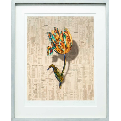 1051 - § Gordon CHEUNG (1975) Tulip Mania II Archival inkjet print with satin and UV glazes and hand-colour... 