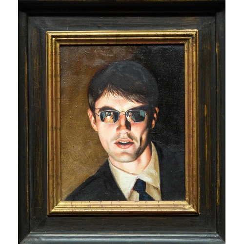 1059 - § Stuart Luke GATHERER (1972) Head of a Young Man (1999) Oil on canvas, study for a figure in a larg... 