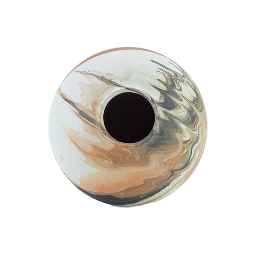 1066 - § Jane WATKINS (nee Lanyon) An ovoid vase with running marbled glaze Height 21cm The Estate of Sir G... 