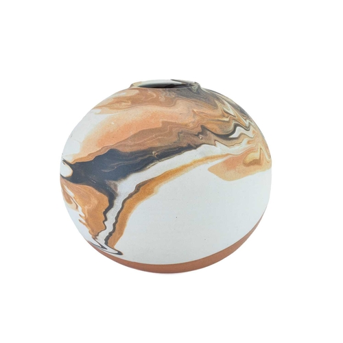 1066 - § Jane WATKINS (nee Lanyon) An ovoid vase with running marbled glaze Height 21cm The Estate of Sir G... 