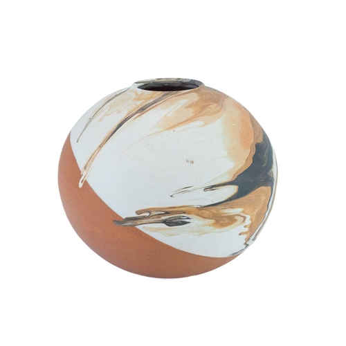 1066 - § Jane WATKINS (nee Lanyon) An ovoid vase with running marbled glaze Height 21cm The Estate of Sir G... 