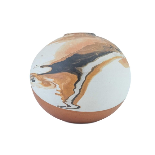 1066 - § Jane WATKINS (nee Lanyon) An ovoid vase with running marbled glaze Height 21cm The Estate of Sir G... 