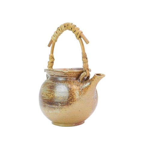 1070 - § Barry HUGGETT (XX-XXI) Teapot Stoneware, impressed seal, height including handle 25cm.