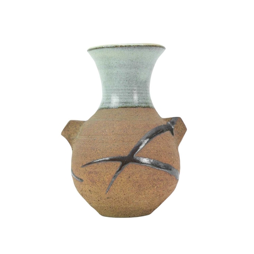 1077 - § Janet LEACH (1918-1997) Lugged Vase Stonware, impressed personal and Leach Pottery seals to base, ... 