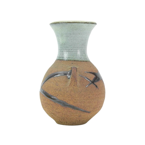 1077 - § Janet LEACH (1918-1997) Lugged Vase Stonware, impressed personal and Leach Pottery seals to base, ... 