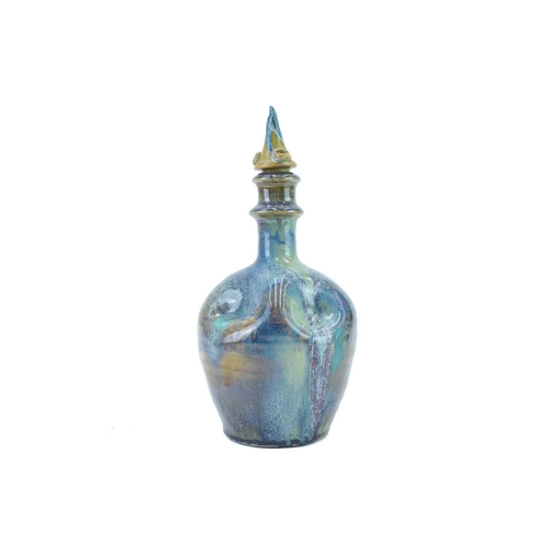 1080 - § Eugene LION (1867-1945) Bottle Stoneware, incised signature to base, height 26cm.