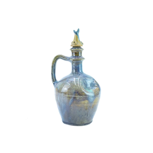 1080 - § Eugene LION (1867-1945) Bottle Stoneware, incised signature to base, height 26cm.