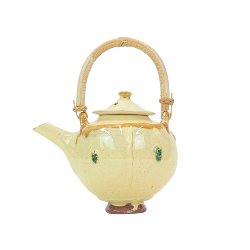 1096 - § Russell GIBBS Teapot Earthenware, height including handle 21cm.