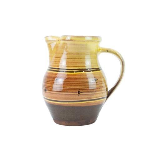 1108 - § Sidney TUSTIN (1913-2005) Jug Earthenware, impressed personal and Winchcombe Pottery seals to base... 