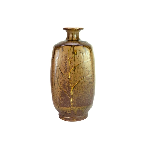 1110 - § Shigeyoshi ICHINO (1942-2011) Bottle Vase Stoneware with ash glaze, impressed seal to base, height... 