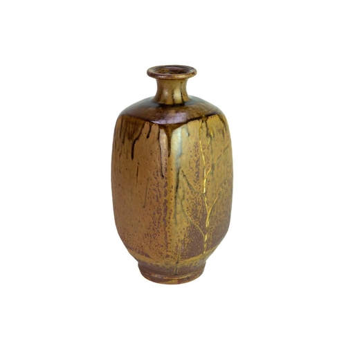 1110 - § Shigeyoshi ICHINO (1942-2011) Bottle Vase Stoneware with ash glaze, impressed seal to base, height... 