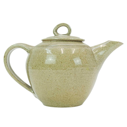 1113 - § Hugh WEST (1950) Teapot Stoneware, impressed seal to base, height 18cm.