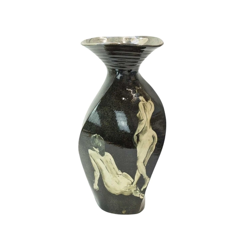 1121 - § Paul JACKSON (1954) Large Vase (The Nude Series, 1998) Earthenware, signed and dated 1998 to base,... 