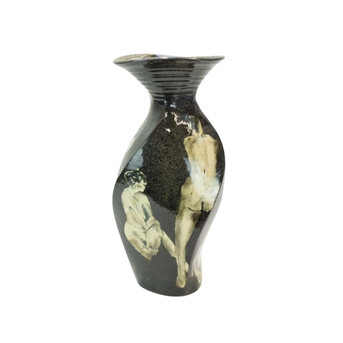 1121 - § Paul JACKSON (1954) Large Vase (The Nude Series, 1998) Earthenware, signed and dated 1998 to base,... 