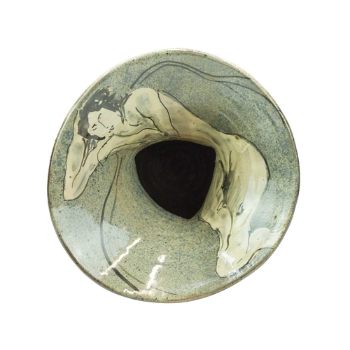 1121 - § Paul JACKSON (1954) Large Vase (The Nude Series, 1998) Earthenware, signed and dated 1998 to base,... 