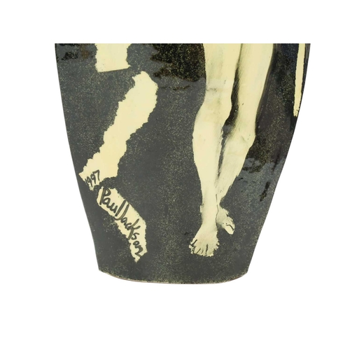 1123 - § Paul JACKSON (1954) Large Vase (The Nude Series, 1997) Earthenware, signed and dated 1997, height ... 