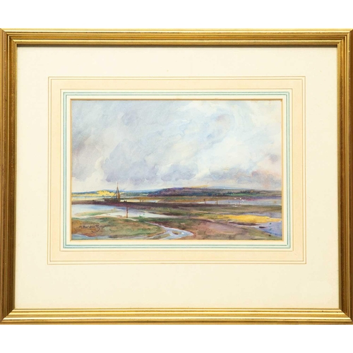 148 - Robert Borlase SMART (1881-1947) Low Tide, Dart Watercolour, signed, 18 x 27cm, framed 37 x 44cm The... 