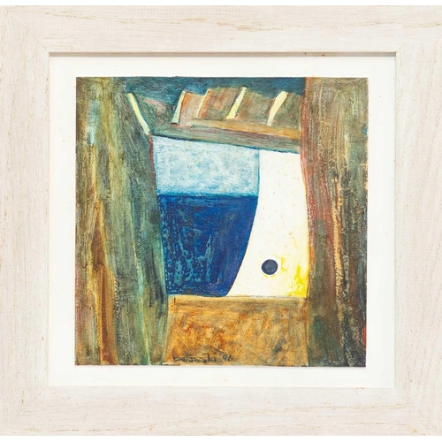 176 - § Noel BETOWSKI (1952) The Yellow Light (1996) Oil on board, signed and dated '96, further signed, i... 