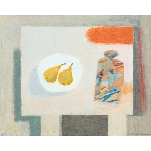 19 - § Richard AYLING (1950) Still life with Pears (2012) Oil on board, signed and dated 2012, 20 x 25cm,... 