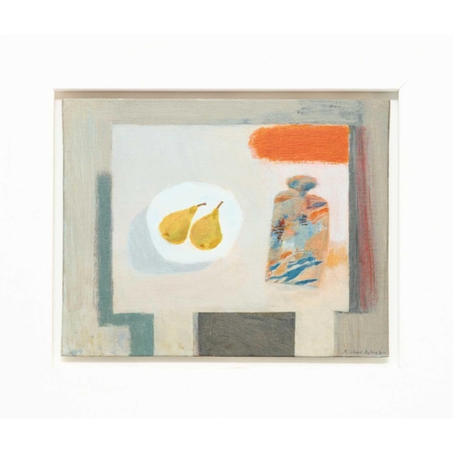 19 - § Richard AYLING (1950) Still life with Pears (2012) Oil on board, signed and dated 2012, 20 x 25cm,... 