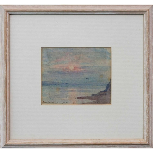 193 - Samuel John Lamorna BIRCH (1869-1955) A Bright Dawn, Lamorna Watercolour, signed, titled and inscrib... 