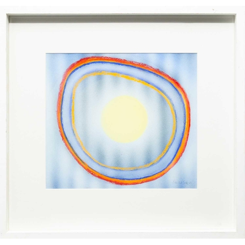 195 - § Barrie COOK (1929-2020) Energy Burns, 2003 Acrylic on paper, signed and dated '03, 31 x 35cm, fram... 