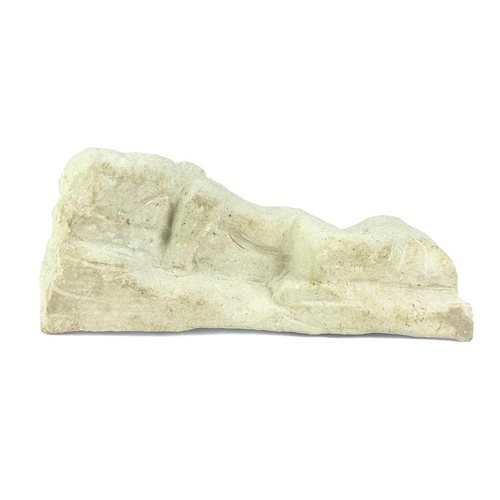 203 - § Sven BERLIN (1911-1999) Reclining Lovers Stone, monogrammed, length 36cm.