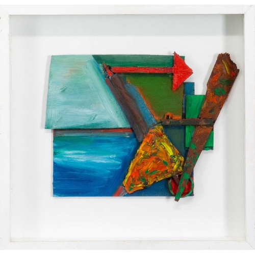 204 - § Roy WALKER (1936-2001) South West Wind, 1988 Construction/oil, signed and dated 1988, further sign... 