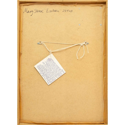 223 - § Mary STORK (1938-2007) Esoteric (2004) Mixed media on card, signed and dated '04, further signed a... 