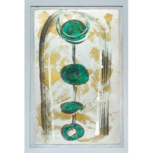 224 - § Kate NICHOLSON (1929-2019) Islam, Tunisia (1970) Mixed media on board, signed, inscribed and dated... 