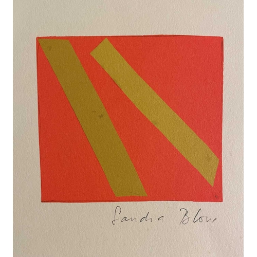 229 - § Sandra BLOW (1925-2006) Screenprint 1973, Christmas card from Rene & Marcus Brumwell From a folio ... 