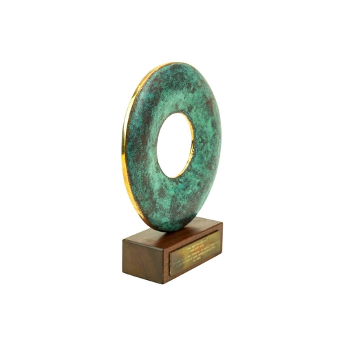 236 - § Chris BUCK (1956) Then Night Becomes Day, 2000 Bronze, signed with initials, numbered III/XV and d... 