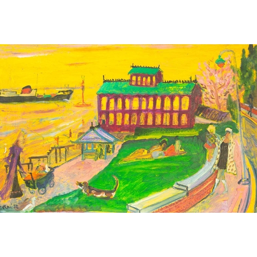 256 - § Sven BERLIN (1911-1999) Summers Eve, Cowes, Isle of Wight (1972) Oil on board, signed and dated '7... 