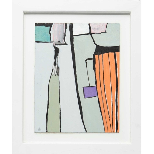 258 - § Leon DAVIES (1947) Ladies Talking Fashion Points (2024) Oil on board, signed and dated '24, furthe... 