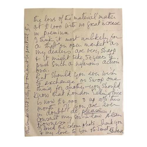 26 - § Barbara HEPWORTH (1903-1975) & John WELLS (1907-2000) Letters from Hepworth & Wells to Dr Roger Sl... 