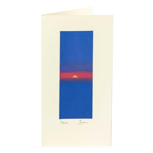 260 - § John MILLER (1931-2002) Dawn (2000) Gouache on card, signed and inscribed, 13.5 x 5cm, card size 2... 