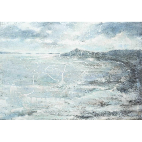 268 - § Maggie O'BRIEN (XX-XXI) Drift Plastic Oil on canvas, 70 x 100cm, 74 x 104cm framed.