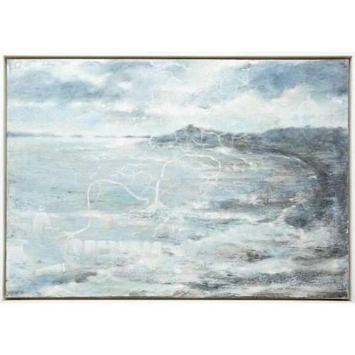 268 - § Maggie O'BRIEN (XX-XXI) Drift Plastic Oil on canvas, 70 x 100cm, 74 x 104cm framed.