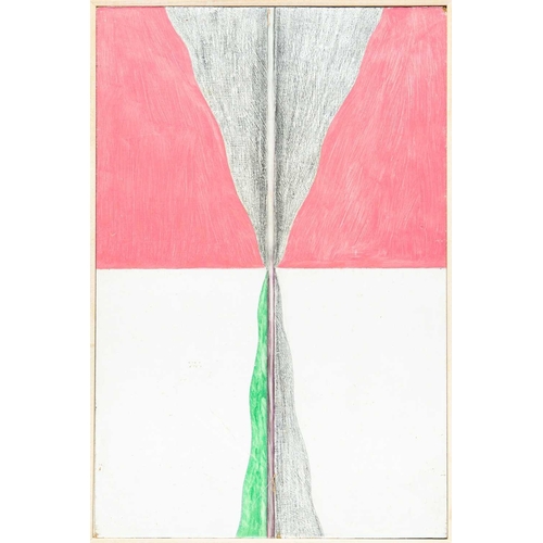 269 - § Roy CONN (1931-2018) Untitled (1968) Mixed media on board, signed and dated verso, 45.5cm x 30cm, ... 