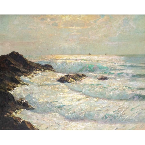 278 - Julius OLSSON (1864-1942) Summer Evening, St. Ives Oil on canvas, signed, 100 x 126cm, 118 x 144cm f... 