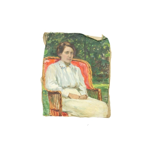 289 - Millicent Lisle WOODFORDE (1880-1923) Portraiture, circa 1906 Four oils on canvas, one signed and da... 