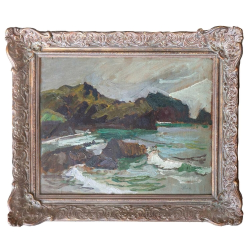 29 - § John Anthony PARK (1880-1962) Low Tide, Mullion Cove Oil on panel, signed, 32 x 41cm, framed 46 x ... 