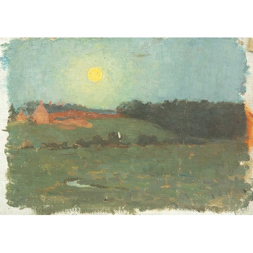 290 - Millicent Lisle WOODFORDE(1880-1923) Moonlit Scenes, circa 1909 Three oils on canvas, two signed wit... 