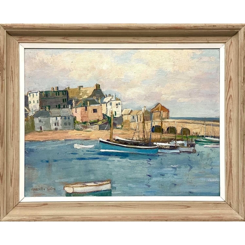 30 - § Marcella SMITH (1887-1963) St Ives Harbour Oil on panel, signed, 35 x 45cm, framed 45 x 55cm The E... 