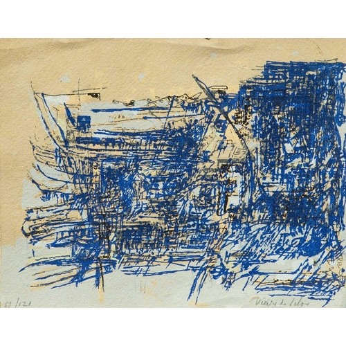 309 - § Maria Elena VIEIRA DA SILVA (1908-1992) Paysage, 1959 Serigraph in colours, signed and numbered 63... 